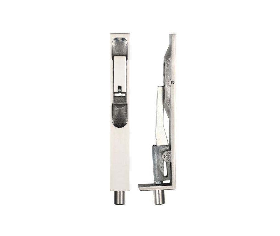 20 x 150mm Polished Stainless Steel Lever Action Flush Bolts - Squared | ZAS02PS