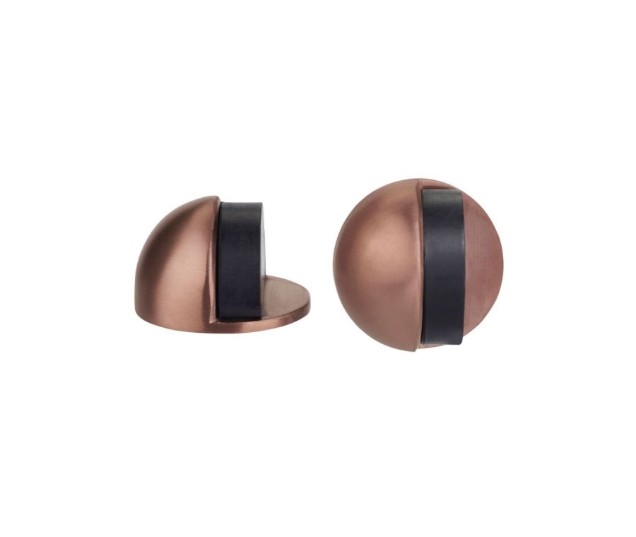 Satin Bronze 45mm dia. Concealed Fix Oval Floor Mounted Door Stop | ZAS06PVDBZ
