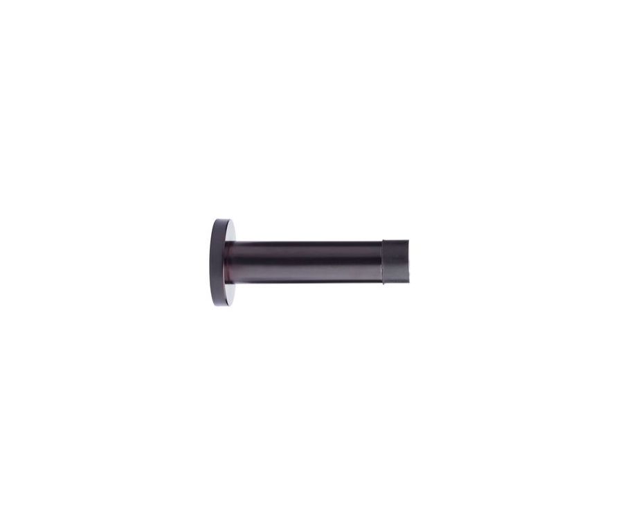 Etna Bronze 70mm Solid Projection Door Stop with rose | ZAS07ETB