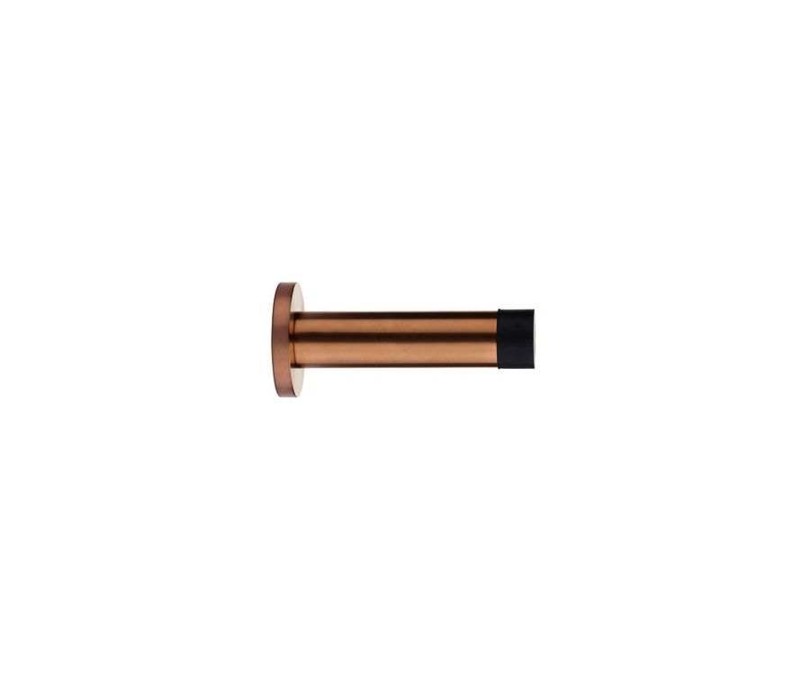 PVD Satin Bronze 70mm Solid Projection Door Stop with rose | ZAS07PVDBZ