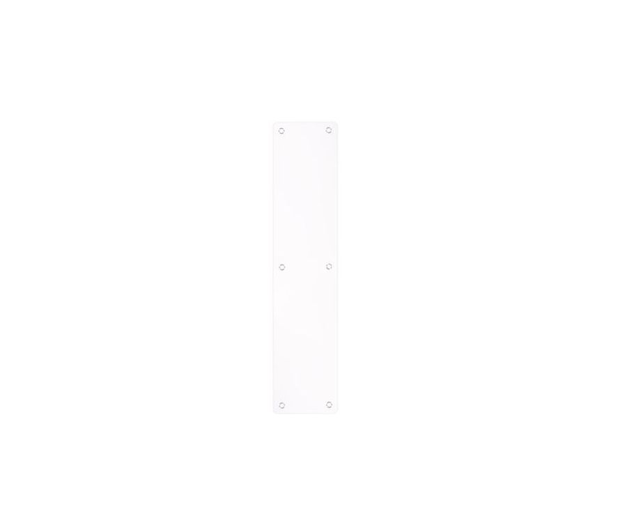 75x350mm Powder Coat Matt White Rounded Finger Plate | ZAS32RB-PCW