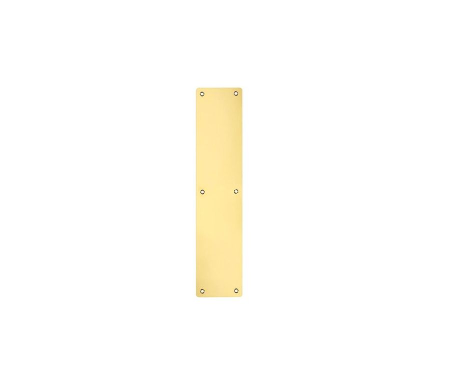 75x350mm PVD Satin Brass Rounded Finger Plate | ZAS32RB-PVDSB