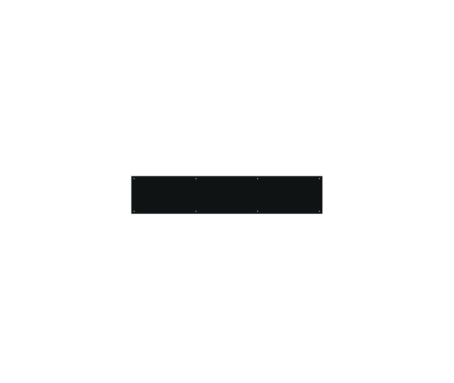 Black 762mm x 150mm Kick Plate | ZAS36-762-B-PCB