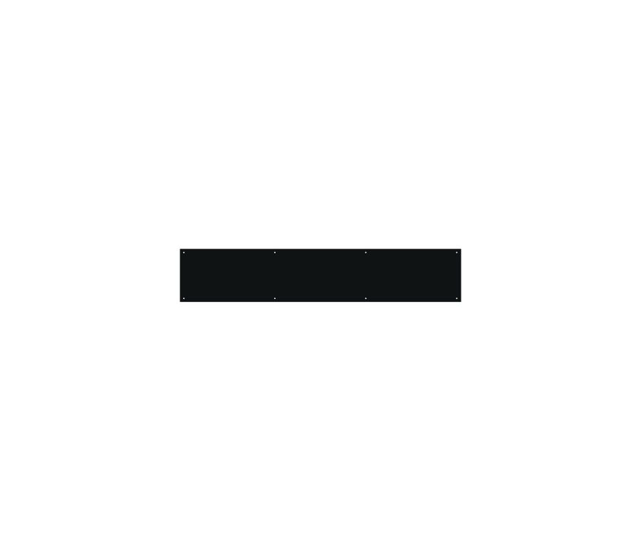 Black 800mm x 150mm Kick Plate | ZAS36-800-B-PCB