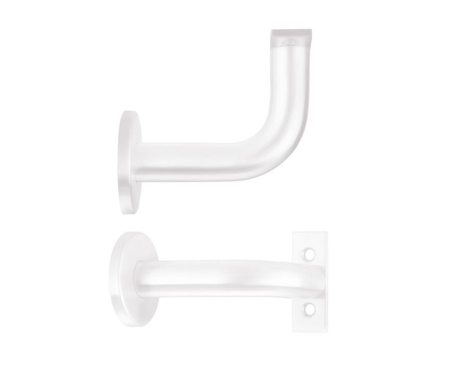 82mm Powder Coated White Heavy Duty Handrail Bracket | ZAS45-PCW