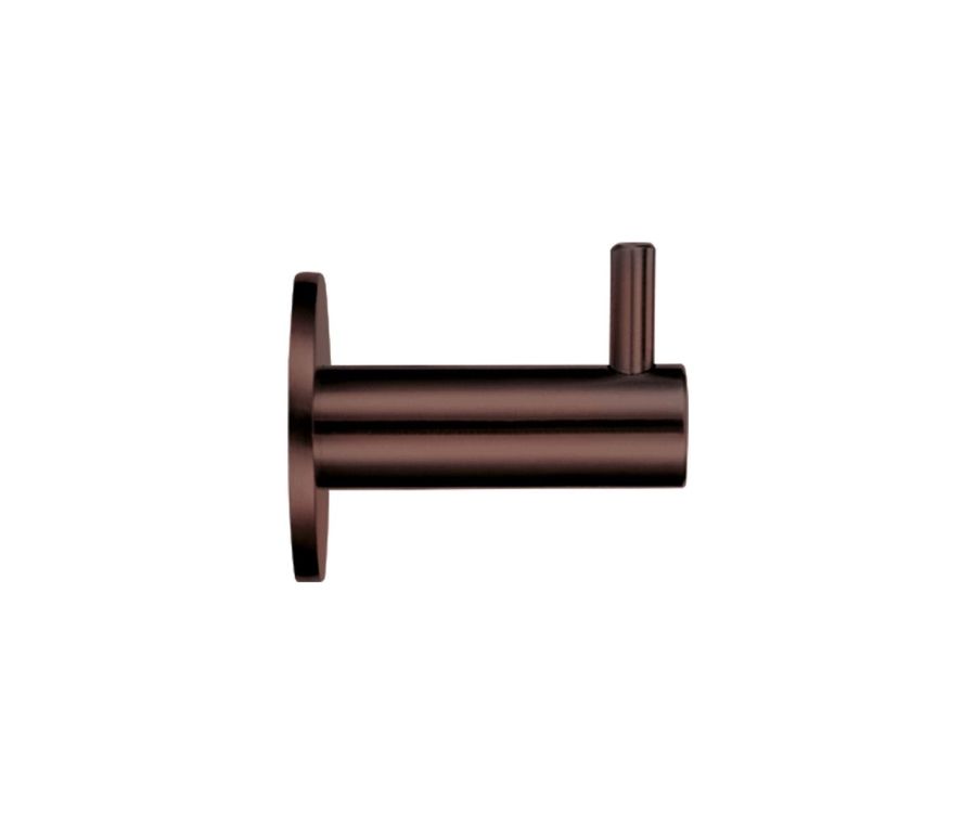 Etna Bronze Single Robe Hook on rose | ZAS75ETB