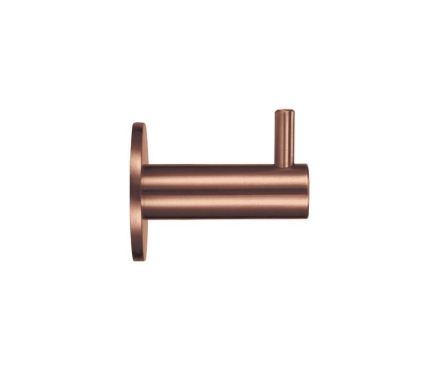 PVD Satin Bronze Single Robe Hook on rose | ZAS75PVDBZ