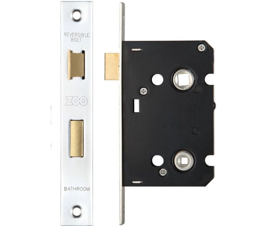 64mm Contract Polished Stainless Steel Bathroom Lock | ZBC64PS