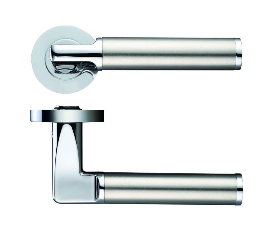 Set Polished & Satin Chrome Designer Stainless Milan Lever | ZPZ030