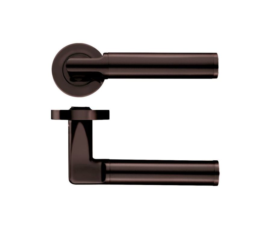 Set Etna Bronze Milan Designer Lever on round rose | ZPZ030ETB