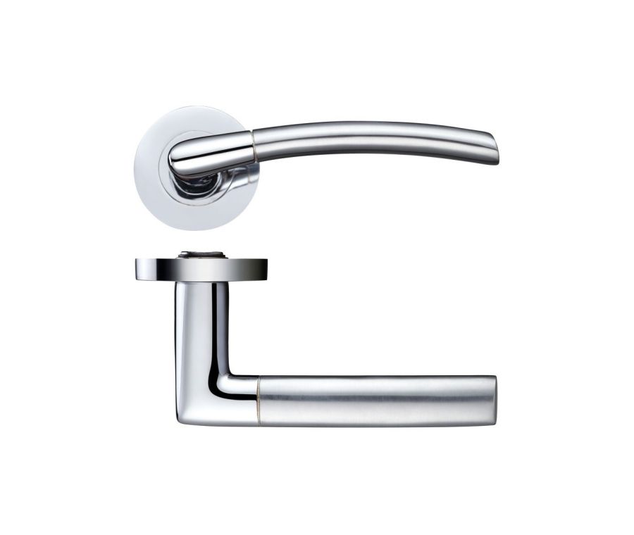 Set Satin & Polished Chrome Venus Designer Lever | ZPZ140SCCP