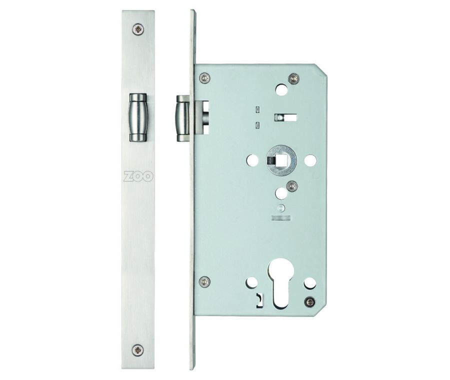 Satin Stainless Steel DIN standard 60mm Roller Latch | ZRD0060LSS