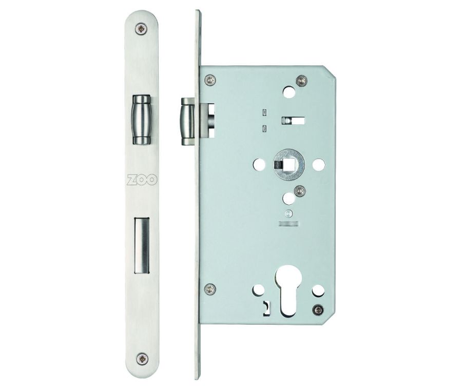 Satin Stainless Steel DIN standard 60mm Roller Euro Sashlock | ZRD7260SS