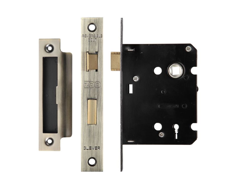 76mm Contract Florentine Bronze Sashlock | ZSC376FB