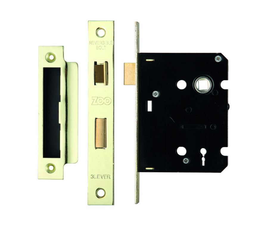 76mm Contract Electro Brassed Sashlock | ZSC376EB