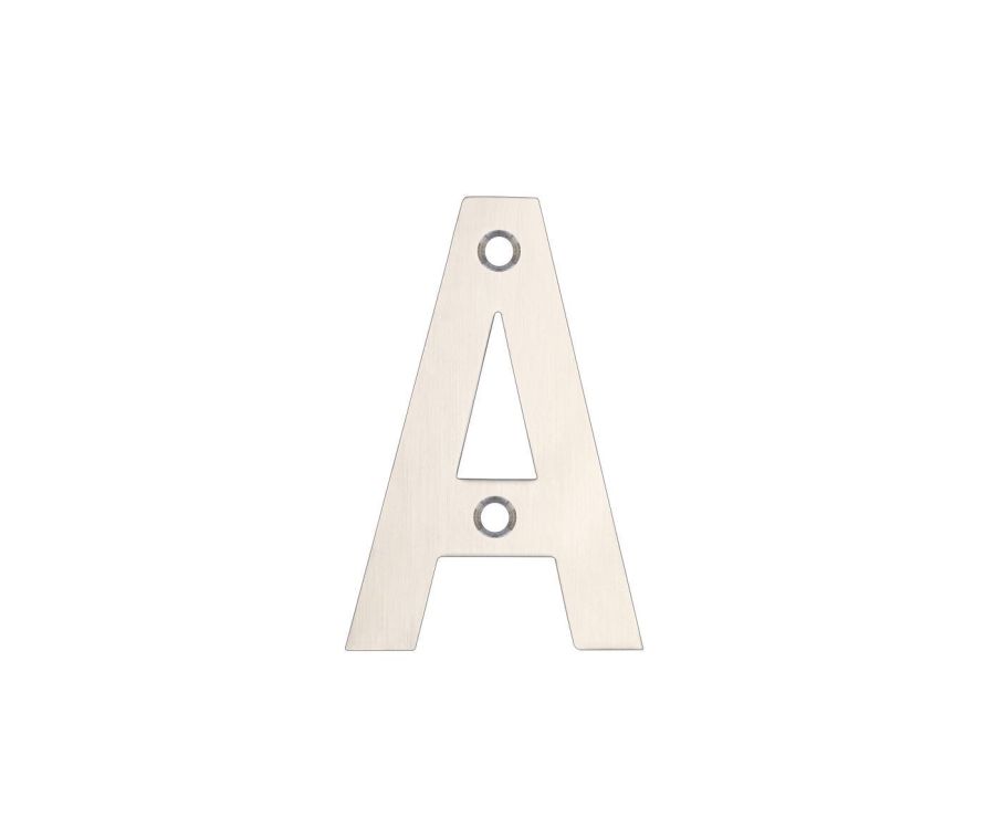 75mm Satin Stainless Steel Letter - A - G | ZSNSS75