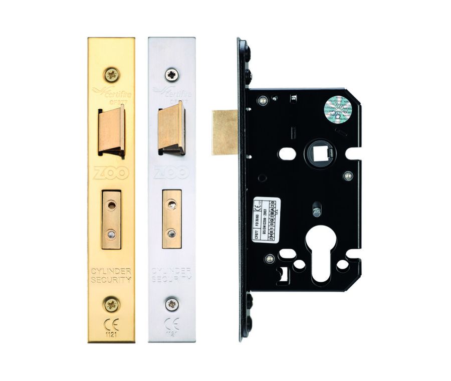 64mm Satin Stainless Steel UK Euro Sashlock | ZUKS64EPSS