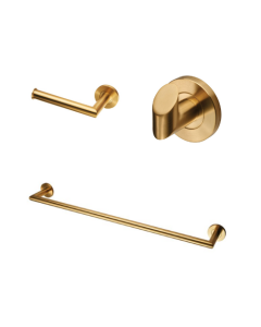 Satin Brass Bathroom Accessories Set | LXSETSPVD