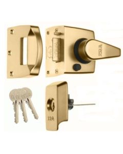 Brass 60mm BS8621 Auto Deadlock Escape Nightlatch | 1730-31 PB