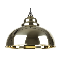 From the Anvil Smooth Brass Harborne Pendant | 49522