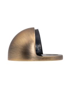 Antique Brass Oval Floor Mounted Door Stop | AA20AB