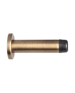 Antique Brass Wall Mounted Door Stop on rose | AA21AB