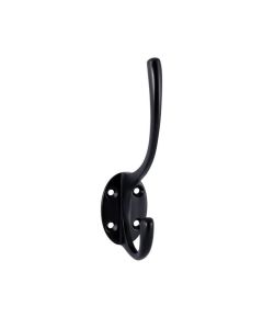 Matt Black Single Hat & Coat Hook | AA25MB