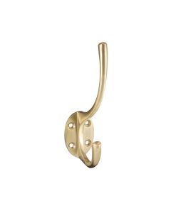 Satin Brass Single Hat & Coat Hook | AA25SB