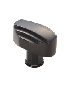 Art Deco Matt Black Cupboard Knob | ADR501BMB