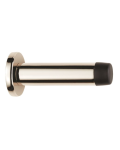 Polished Nickel Wall Mounted Door Stop on rose | AZ21PN