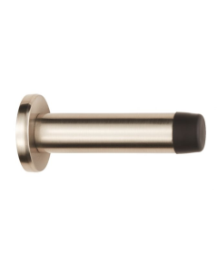Satin Nickel Wall Mounted Door Stop on rose | AZ21SN