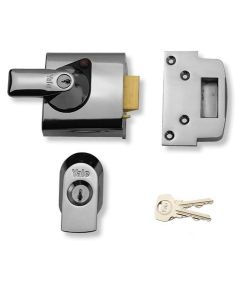 Yale BS2 40mm Chrome Auto Deadlocking Night Latch