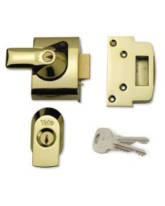 Yale BS2 40mm Brasslux Auto Deadlocking Night Latch