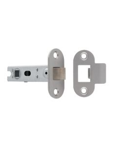 76mm Satin Stainless Steel Radius Tubular Mortice Latch | BTL30SSS/R