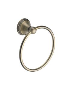 M Marcus Antique Bronze Towel Ring - Cambridge Range