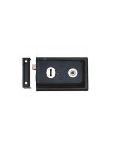Black Japanned 152x102mm Contract Rim Lock