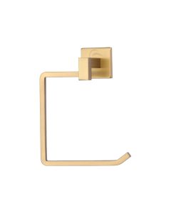 M Marcus Satin Brass Towel Ring - Chelsea Range