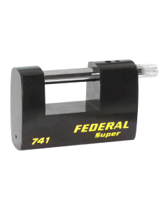 Federal FD741 100mm Rectangular Steel Padlock with keying options