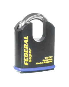 Federal 740P Sold Secure Gold CEN5 Dead Locking Protected Shoulder Padlock with keying options