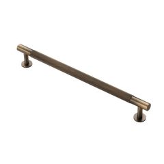 Antique Brass 254mm Knurled Pull Handle | FTD700EAB