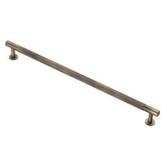 Antique Brass 350mm Knurled Pull Handle | FTD700HAB