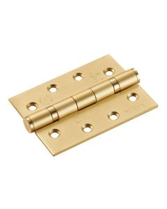 Pair 102mm Grade 13 Satin Brass Ball Bearing Hinge | HIN1433P/13SB