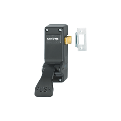 Hoppe Arrone Black Single Push Pad | AR883BL