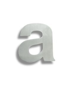 Grade 316 Satin Stainless Steel Letter A B C | LET1090SSS