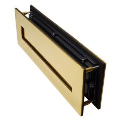 330 x 110mm PVD Brass Marine 316 Letter Plate Kit | LP400-PPB