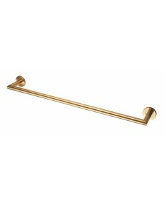 Deleau 650mm Satin Brass Single Towel Rail | LX22SPVD