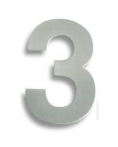 178mm Grade 316 Satin Stainless Steel Numeral - No. 0 - 9 | NUM1017SSS