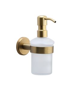 M Marcus Satin Brass Soap Dispenser - Oxford Range