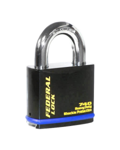 Federal 740 Sold Secure Gold CEN5 Dead Locking Padlock with keying options