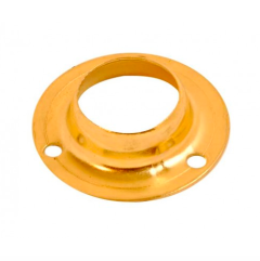 25mm Electro Brassed Wardrobe Rail Socket